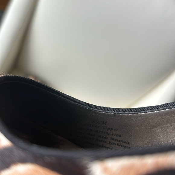 Sam Edelman Animal Print Metal and Lace Up Back Detail Shoes - Picture 9 of 10